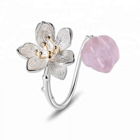 New-Nature-stone-Flower-silver-ring-gemstone (1)96